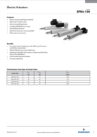 SPRA-100 SERIES: ELECTRIC ACTUATORS WITH HIGH MODULARITY, BALL OR ROLLER-SCREWS, AND MORE